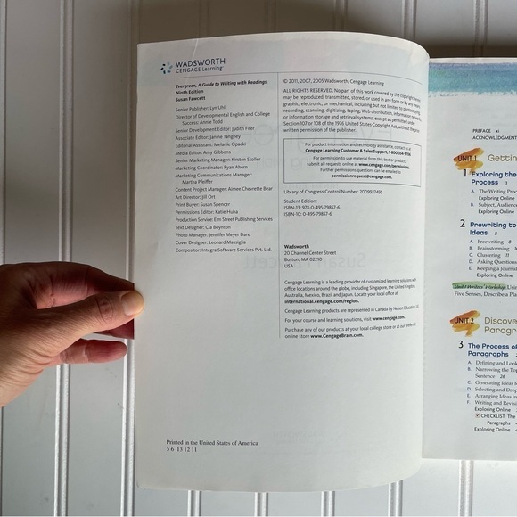 Evergreen A Guide to Writing with Readings 9th Edition by Susan Fawcett - Picture 10 of 15